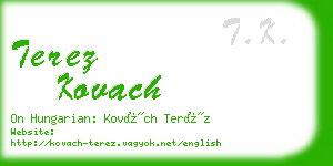 terez kovach business card